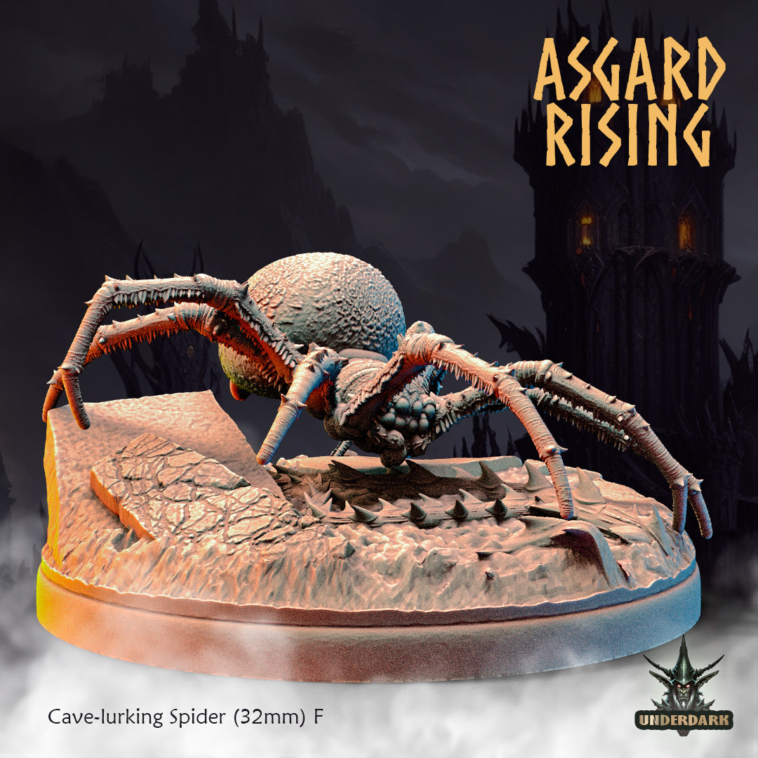 Cave-lurking Spiders (28mm)(32mm) /Modular/ Asgard Rising Miniatures