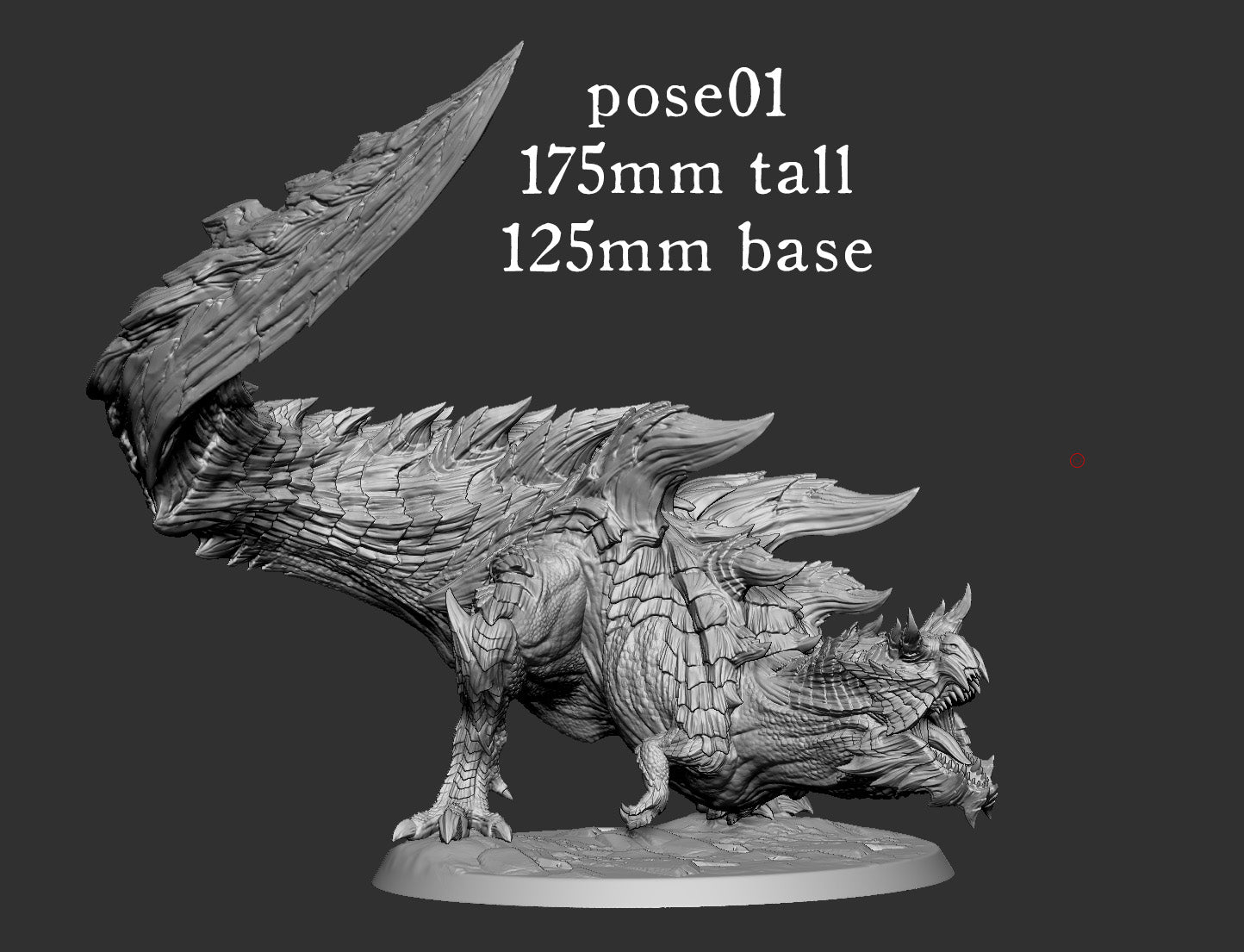 Glavis Rex (3 Pose) 125mm Base