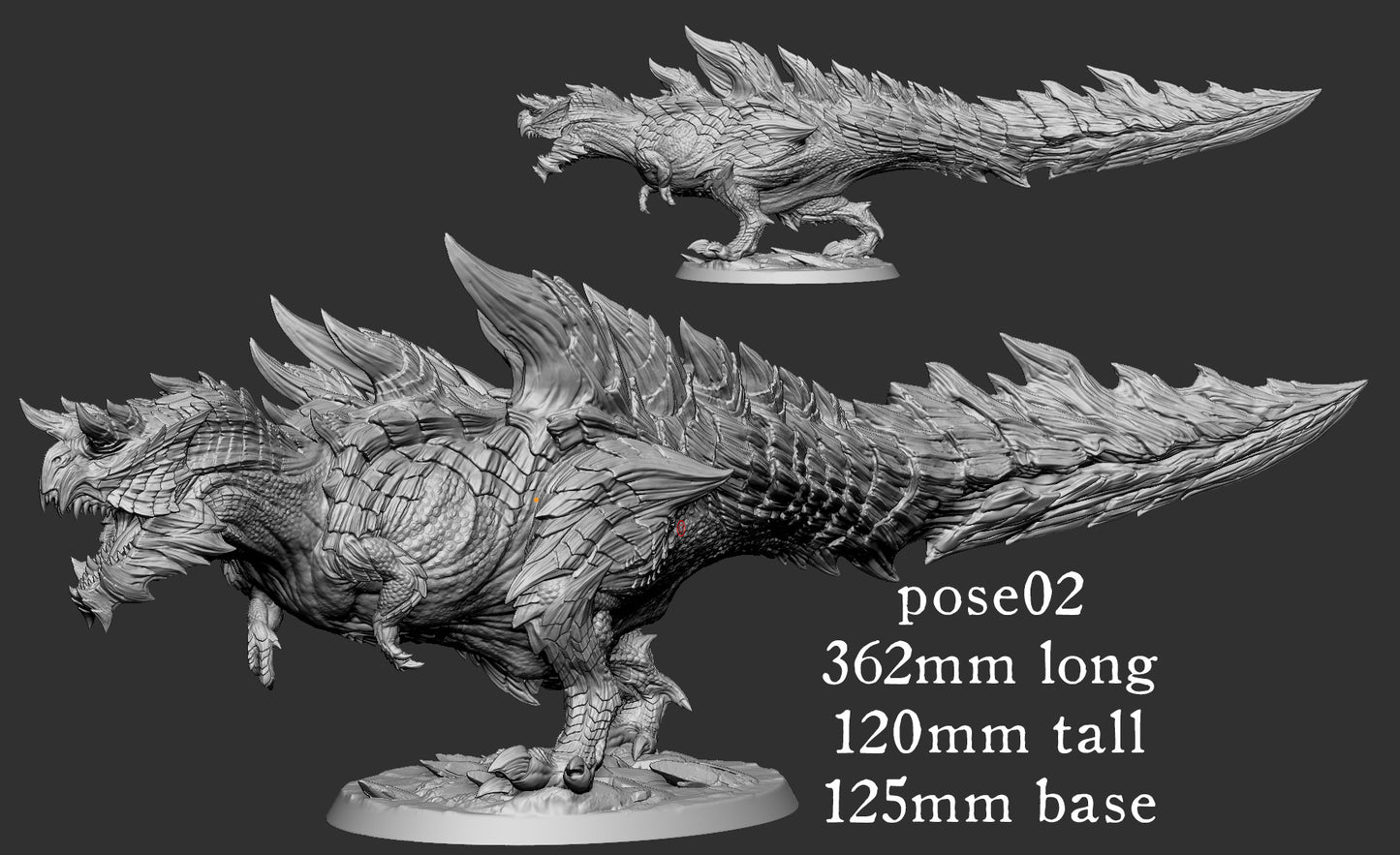 Glavis Rex (3 Pose) 125mm Base
