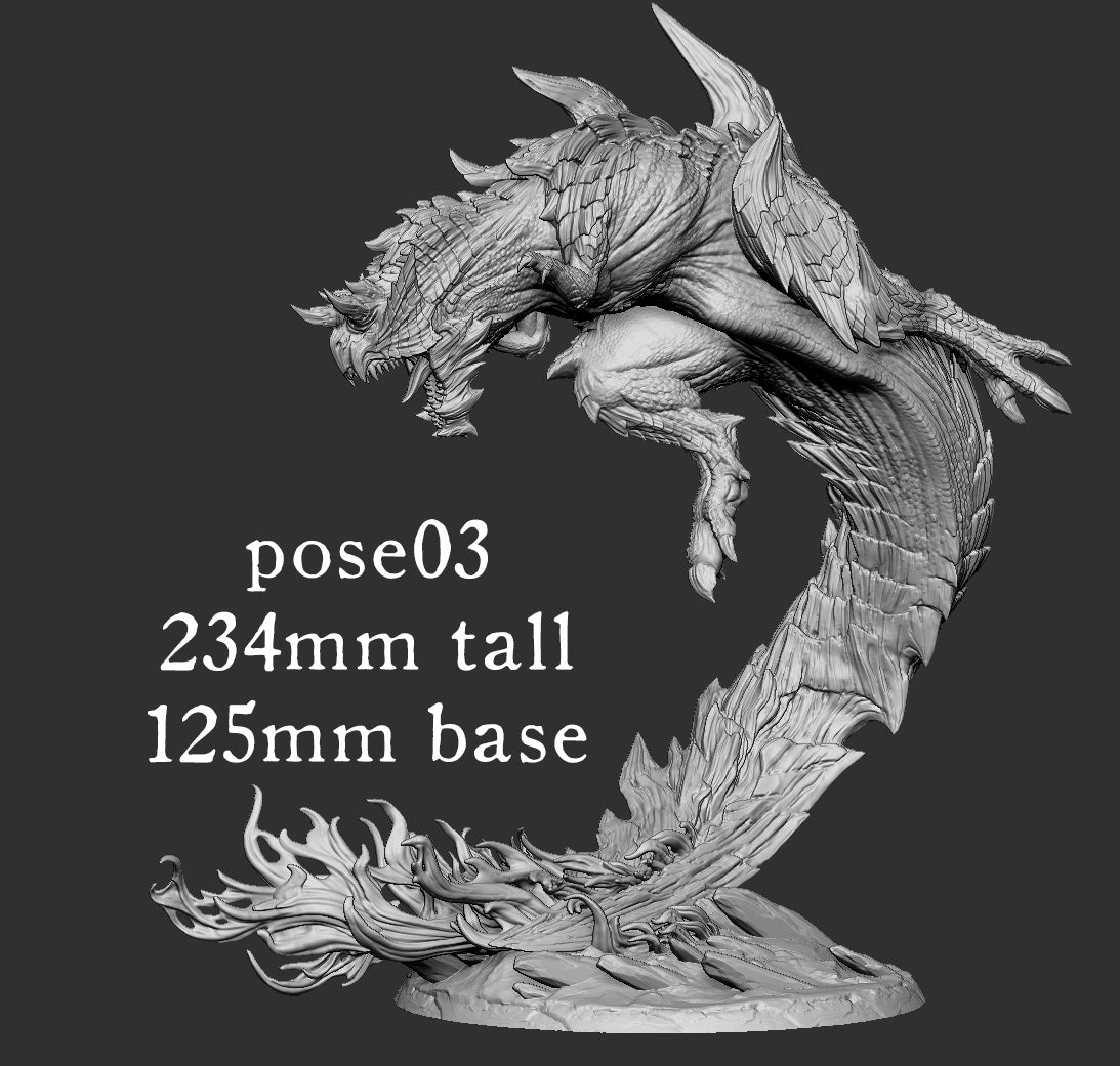 Glavis Rex (3 Pose) 125mm Base