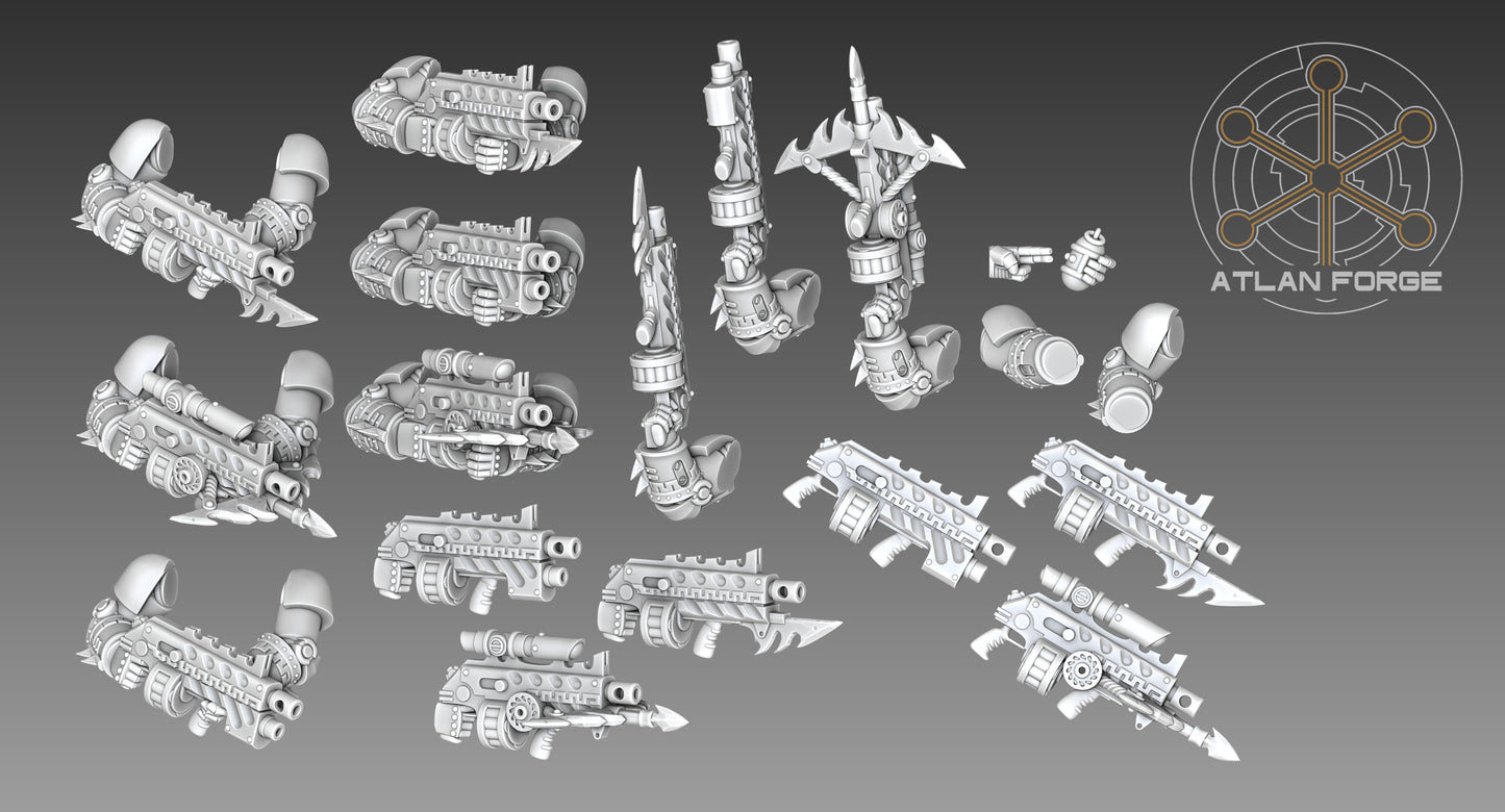 Wai Toa - Teina Kore (Void Brothers) (5-Unit Set) by Atlan Forge 32mm Base