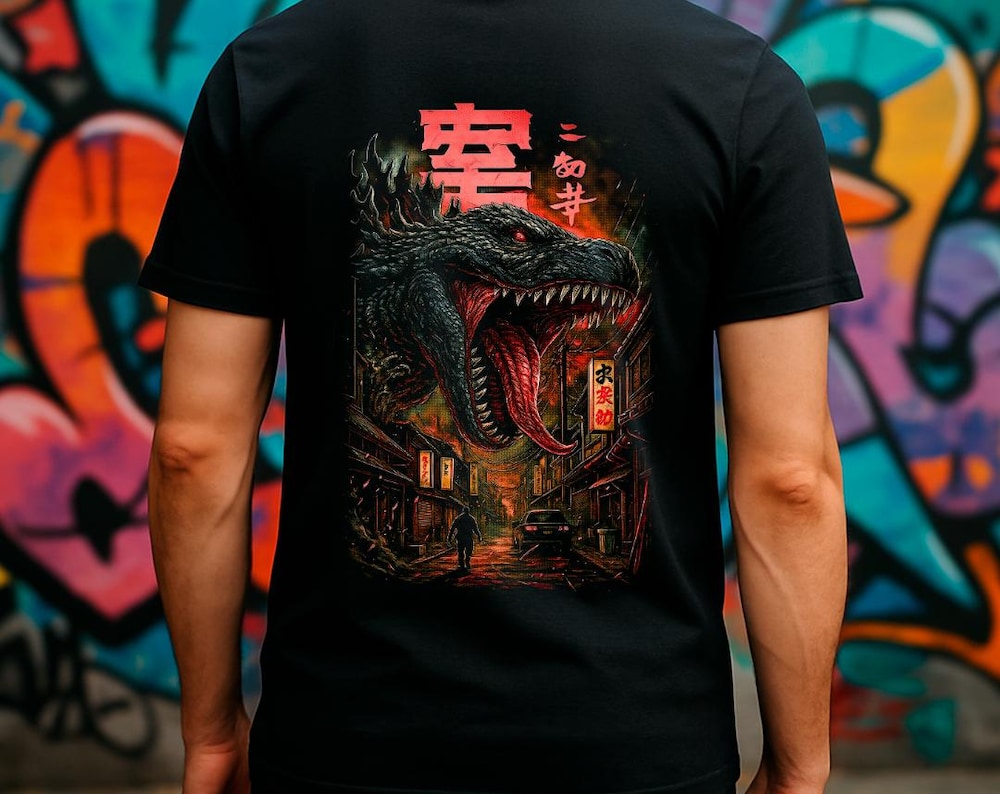 Custom T-Shirts Godzilla in Tokyo Unisex