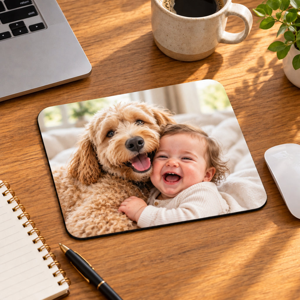 Personalized Mouse Pad - Custom Photo & Business Logo Mousepad - Corporate & Office Gifts