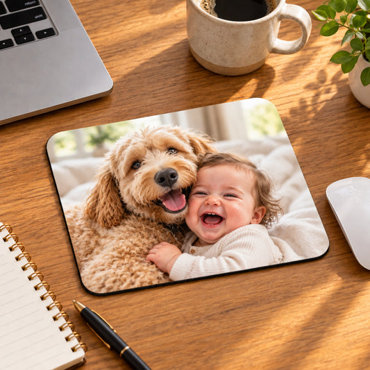 Personalized Mouse Pad - Custom Photo & Business Logo Mousepad - Corporate & Office Gifts