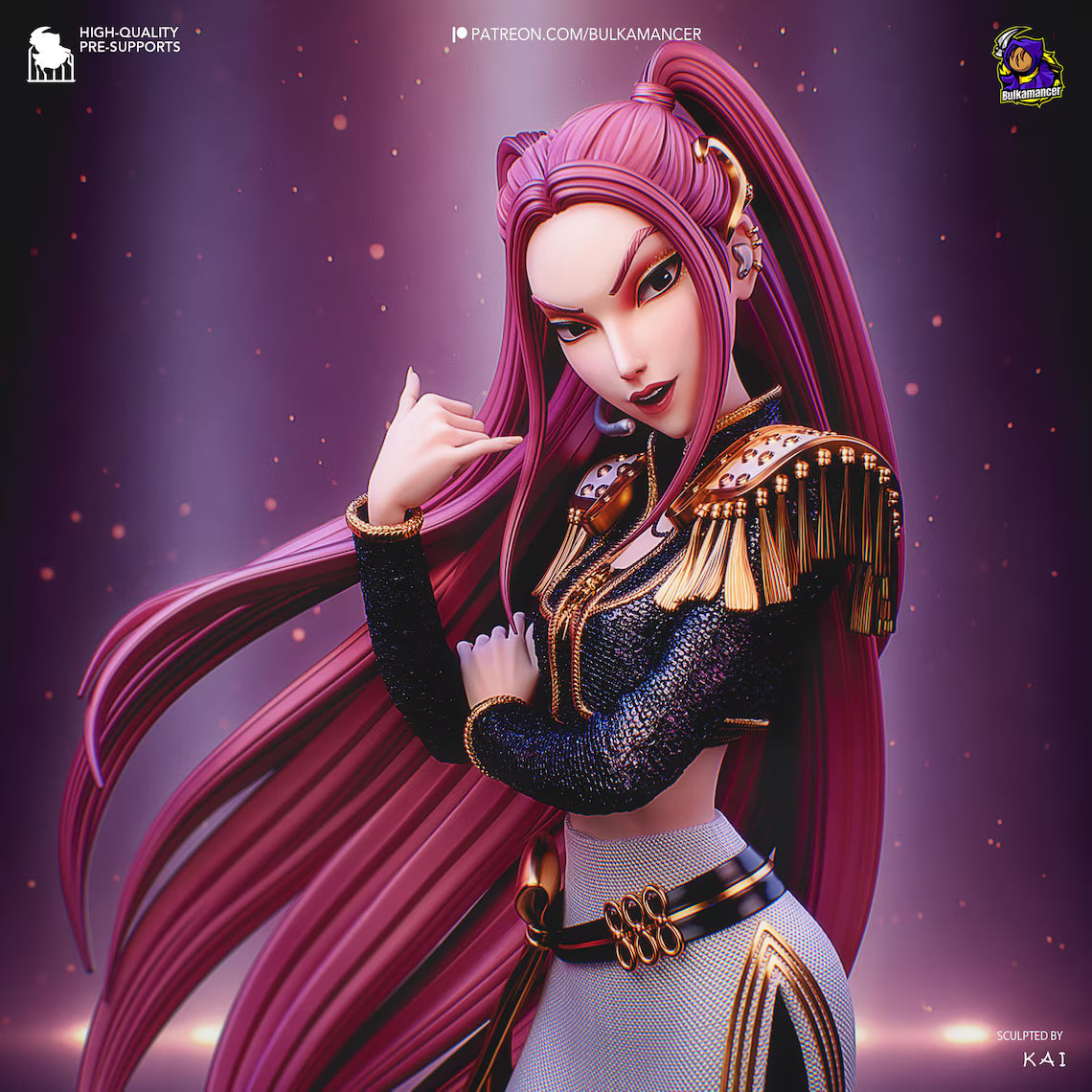 Mira - Kpop Demon Hunters - 3D Printed Resin Figurine - Garage Kit [By Bulkamancer] - UNPAINTED