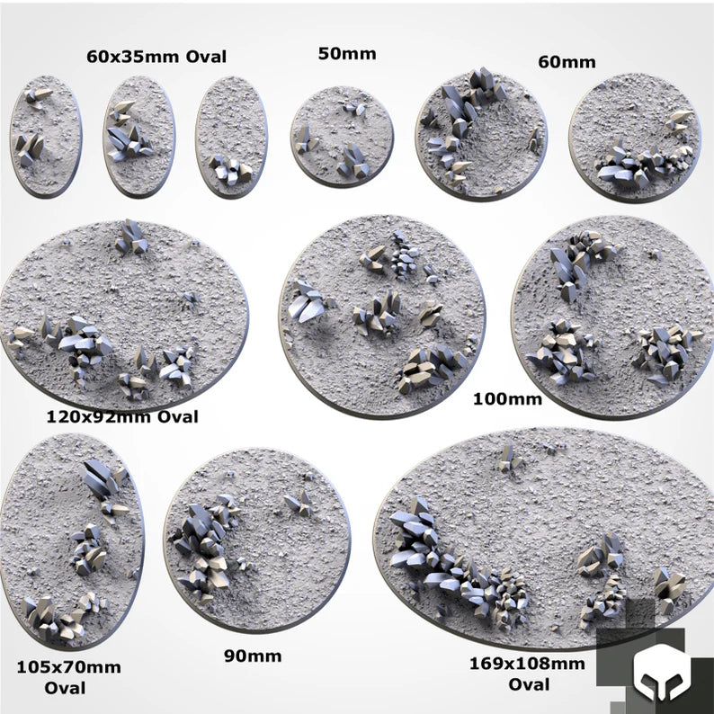 Glass Xenos Bases - Txarli Factory, 25mm, 28.5, 32, 40, 60, 80, 90, 100 round plus 60x35, 75x43, 90x52, 105x70, 120x92, 169x108mm oval (Copy) (Copy) (Copy) (Copy)