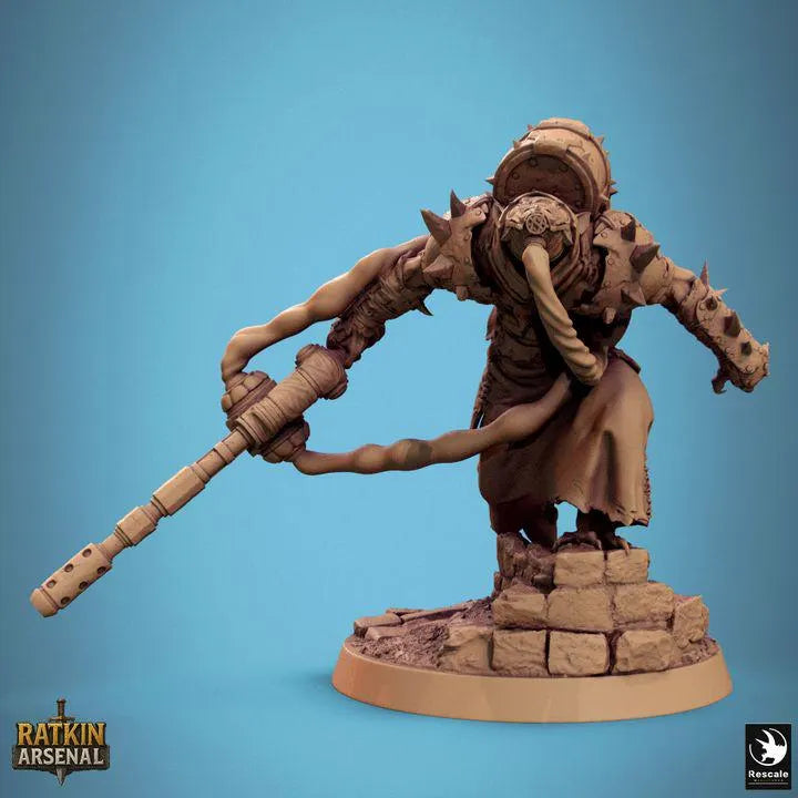 Ratfolk Soldier Pt.2 | UNPAINTED Miniature in Resin | tabletop RPGs|Dungeons and Dragons|DnD|D&D|Pathfinder | Recale Miniatures