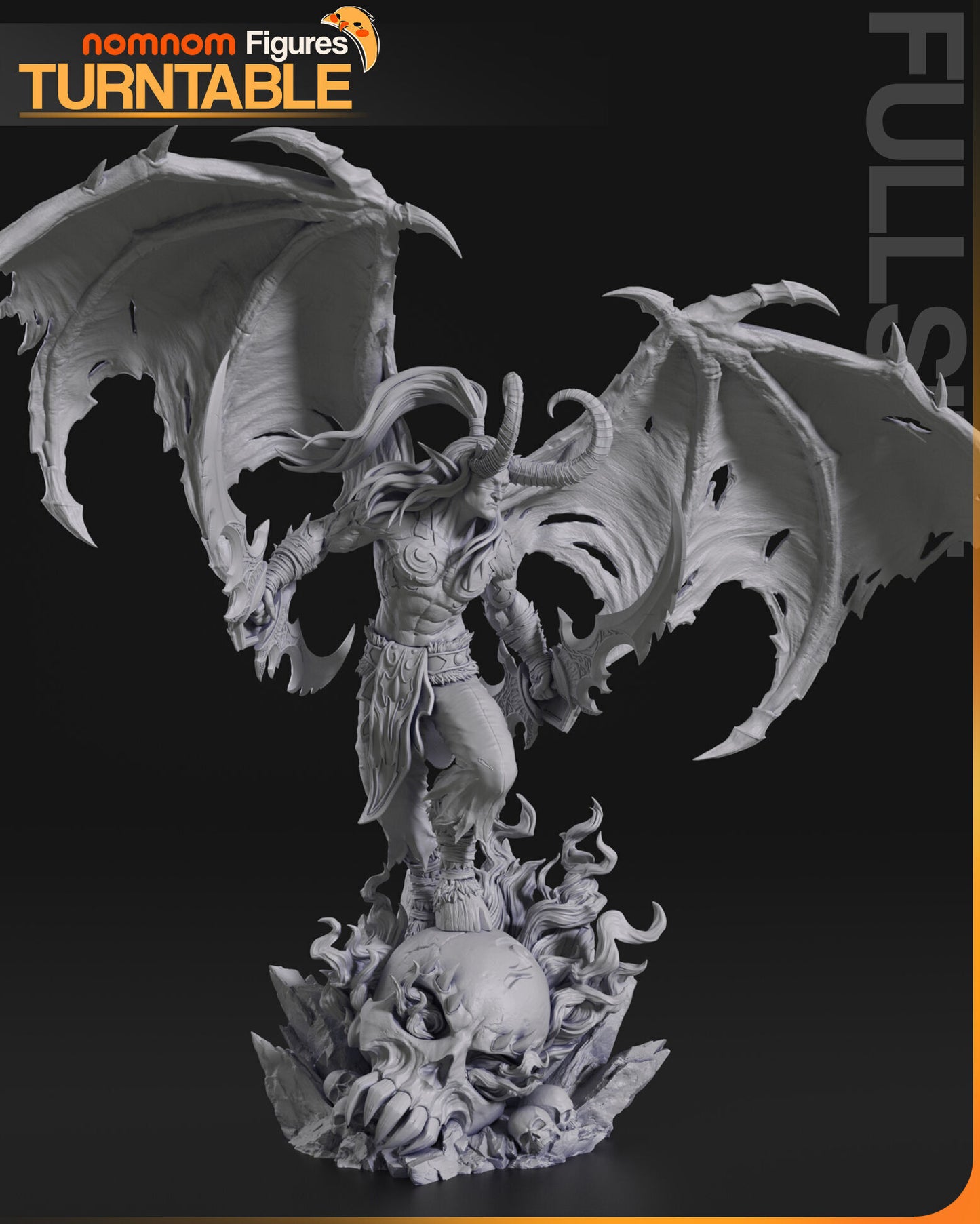 Illidan Stormrage | 14k Resolution | 3D Printed | Unassembled | Unpainted