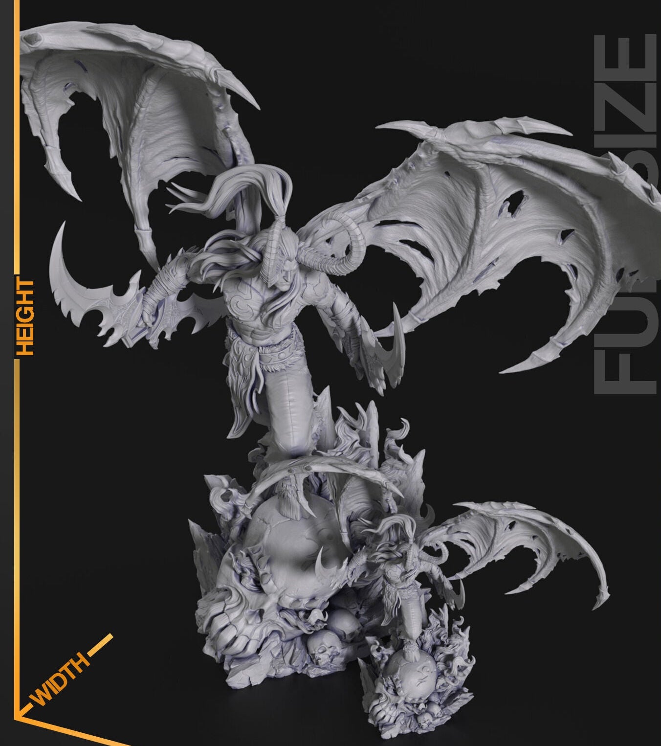 Illidan Stormrage | 14k Resolution | 3D Printed | Unassembled | Unpainted