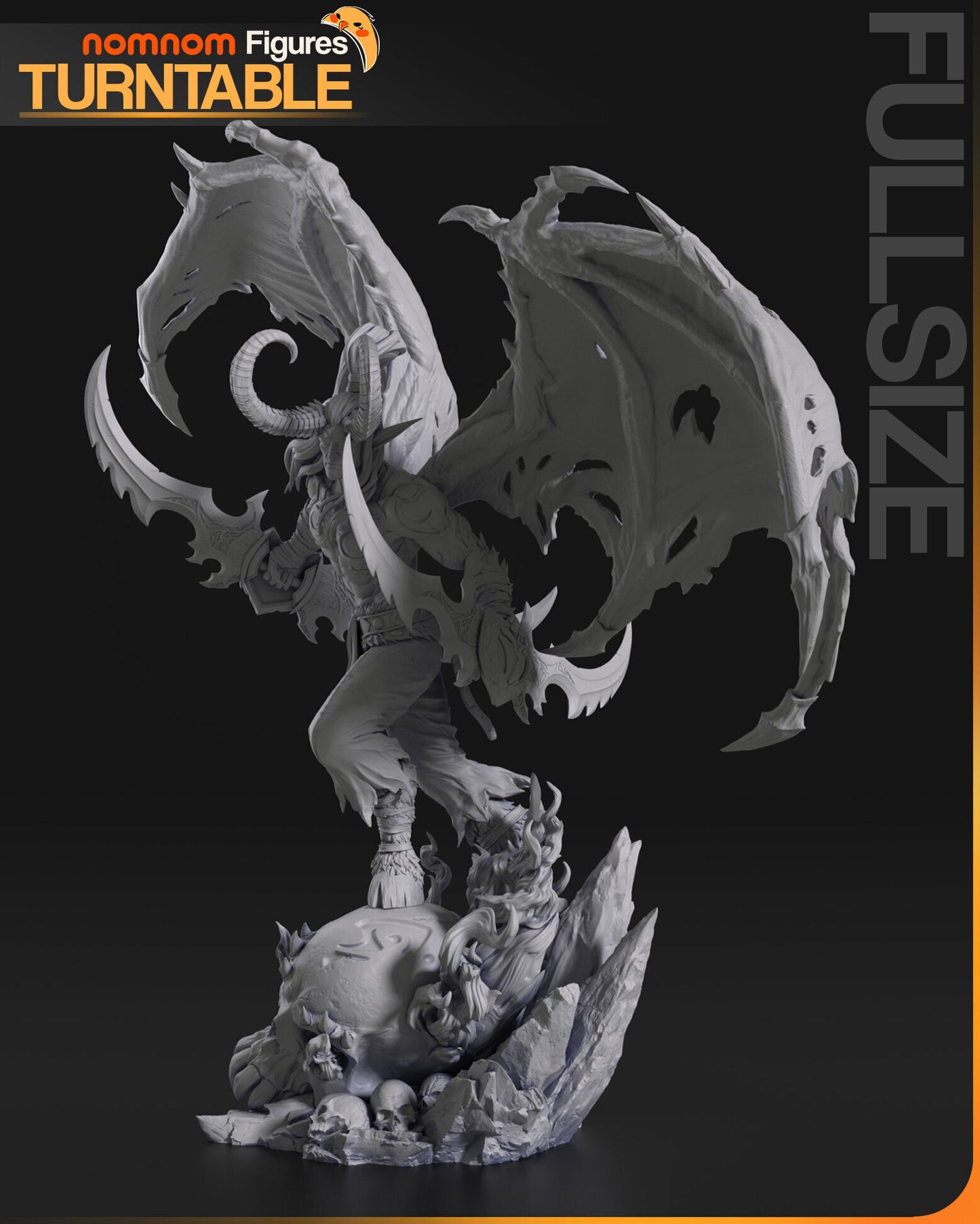 Illidan Stormrage | 14k Resolution | 3D Printed | Unassembled | Unpainted