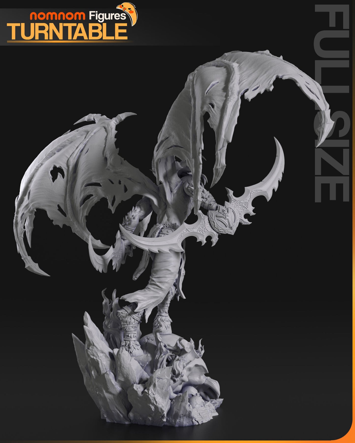 Illidan Stormrage | 14k Resolution | 3D Printed | Unassembled | Unpainted