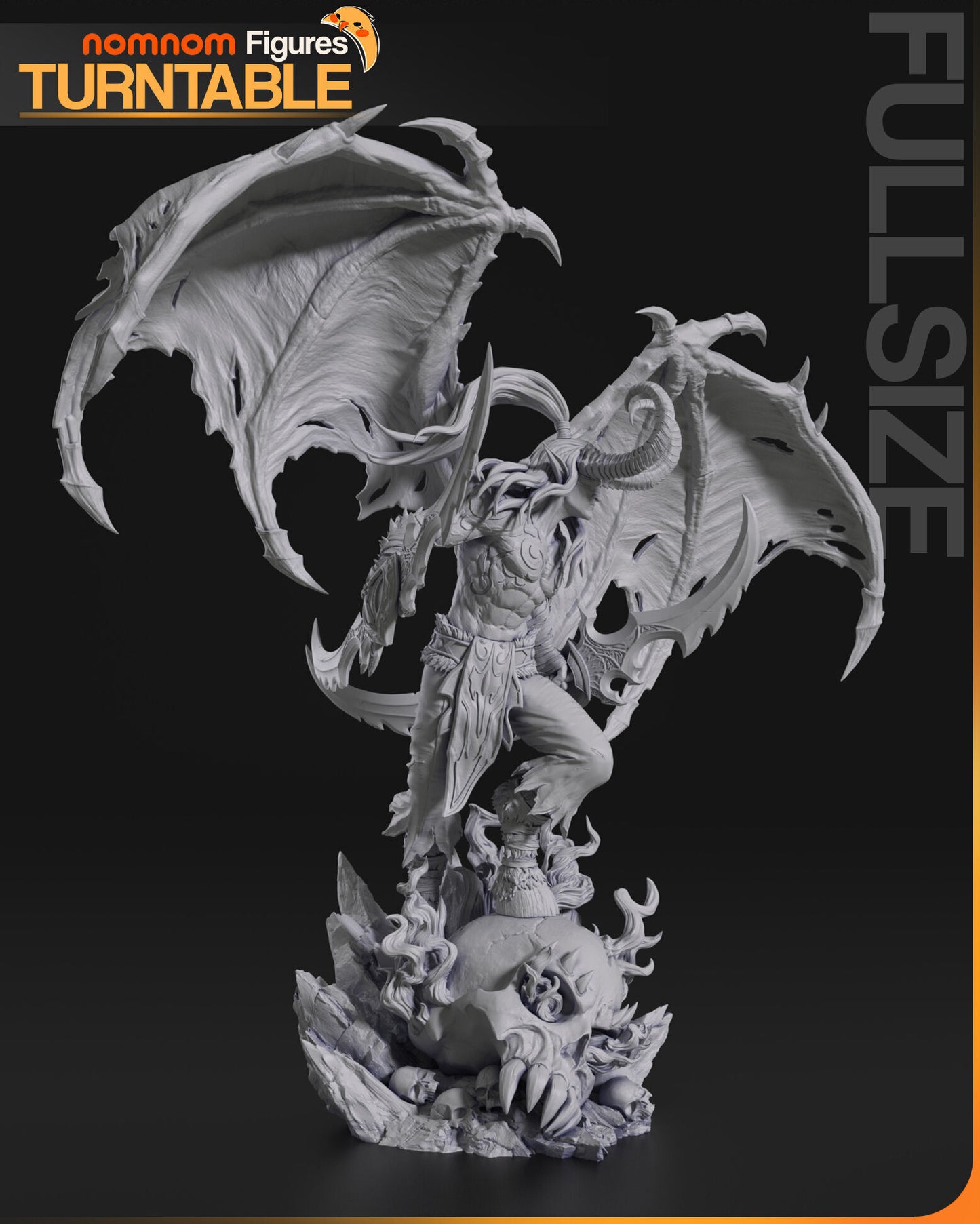Illidan Stormrage | 14k Resolution | 3D Printed | Unassembled | Unpainted