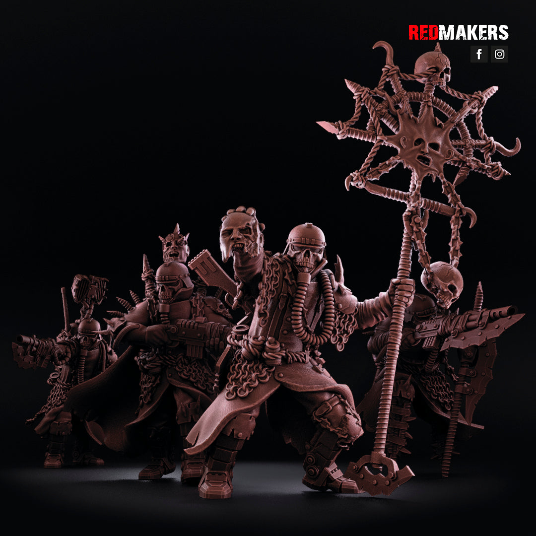 4 units Renegade Death Division - Command Squad - Heretics
