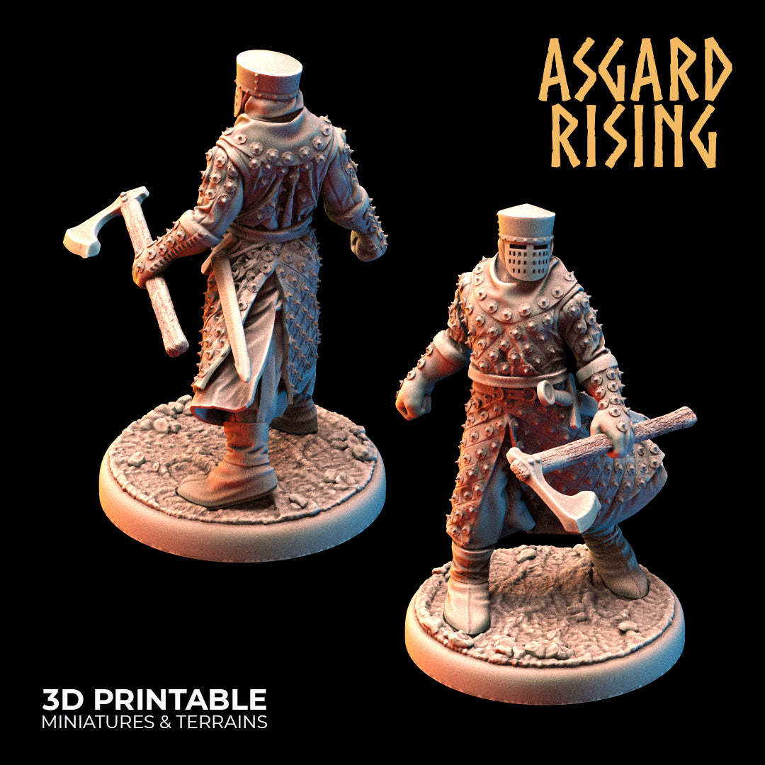 MEDIEVAL: Medieval Knights /Modular/ Asgard Rising Miniatures 6units