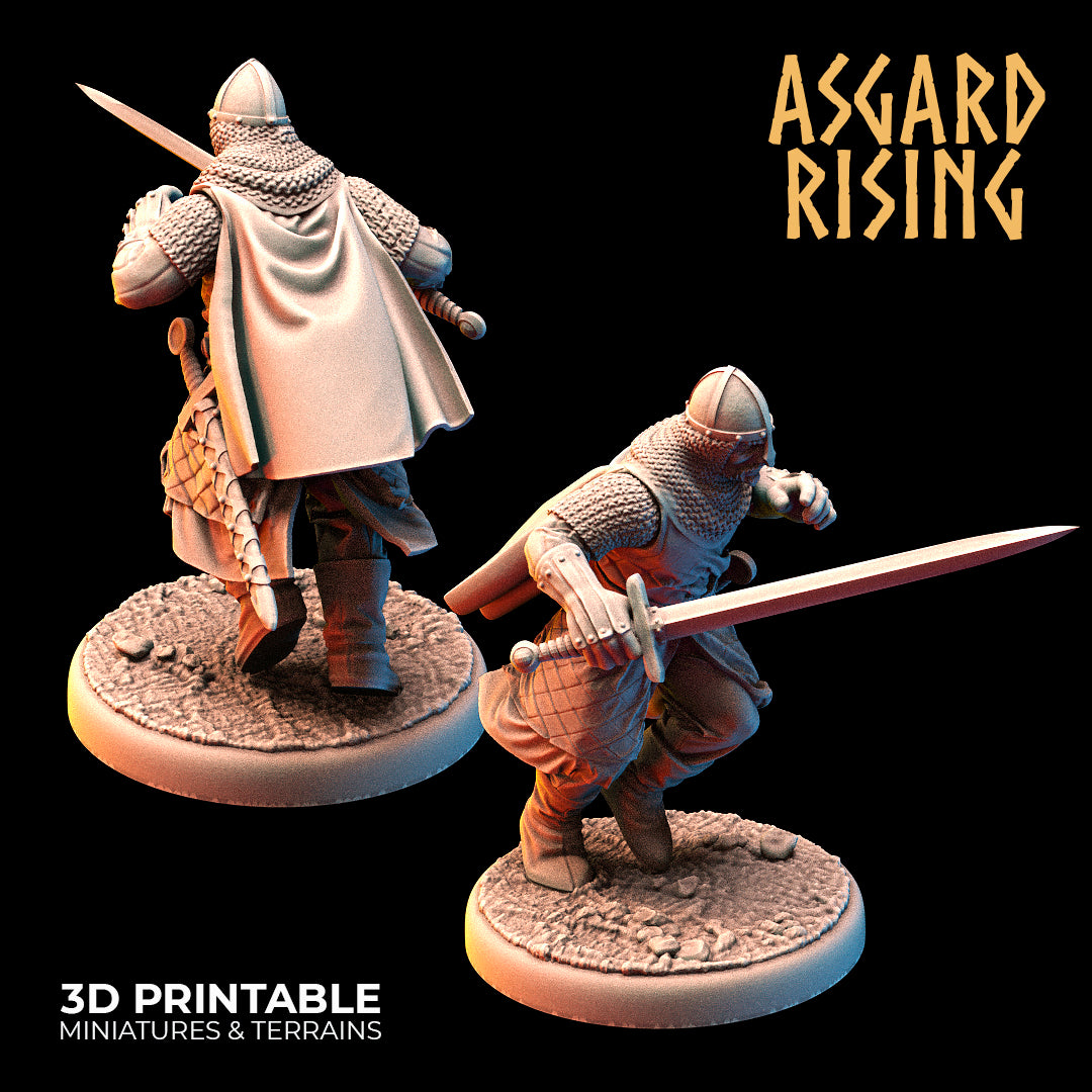 MEDIEVAL: Medieval Knights /Modular/ Asgard Rising Miniatures 6units