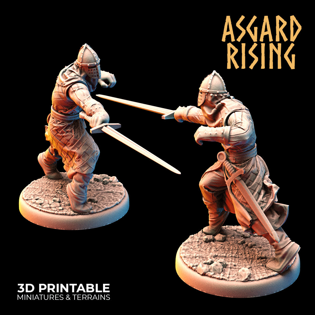 MEDIEVAL: Medieval Knights /Modular/ Asgard Rising Miniatures 6units