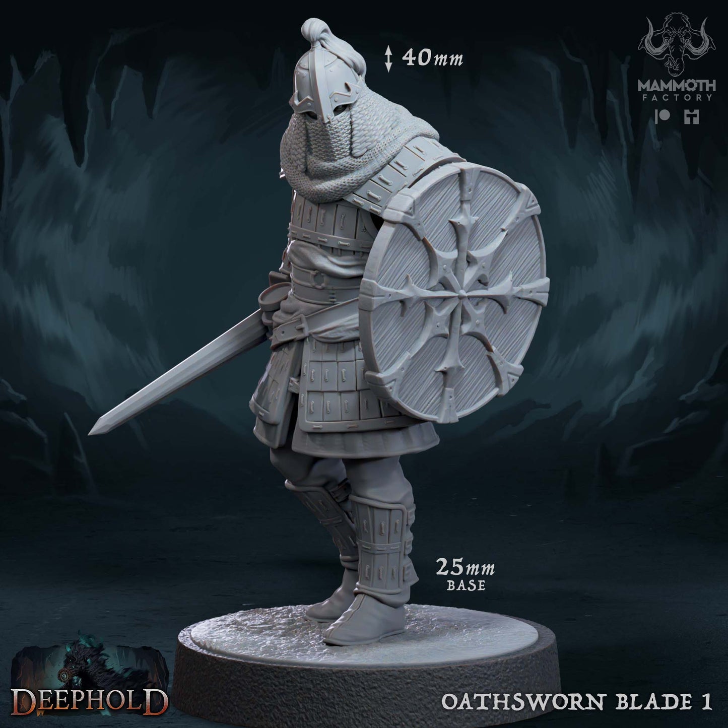 Oathsworn Blade/25mm Base/ Mammoth Factory (Copy)