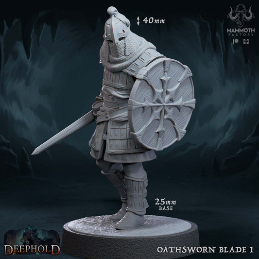Oathsworn Blade/25mm Base/ Mammoth Factory (Copy)