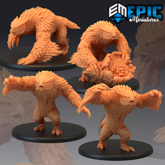Owlbear Set / Forest Beast / Owl Bear Hybrid Collection 28mm