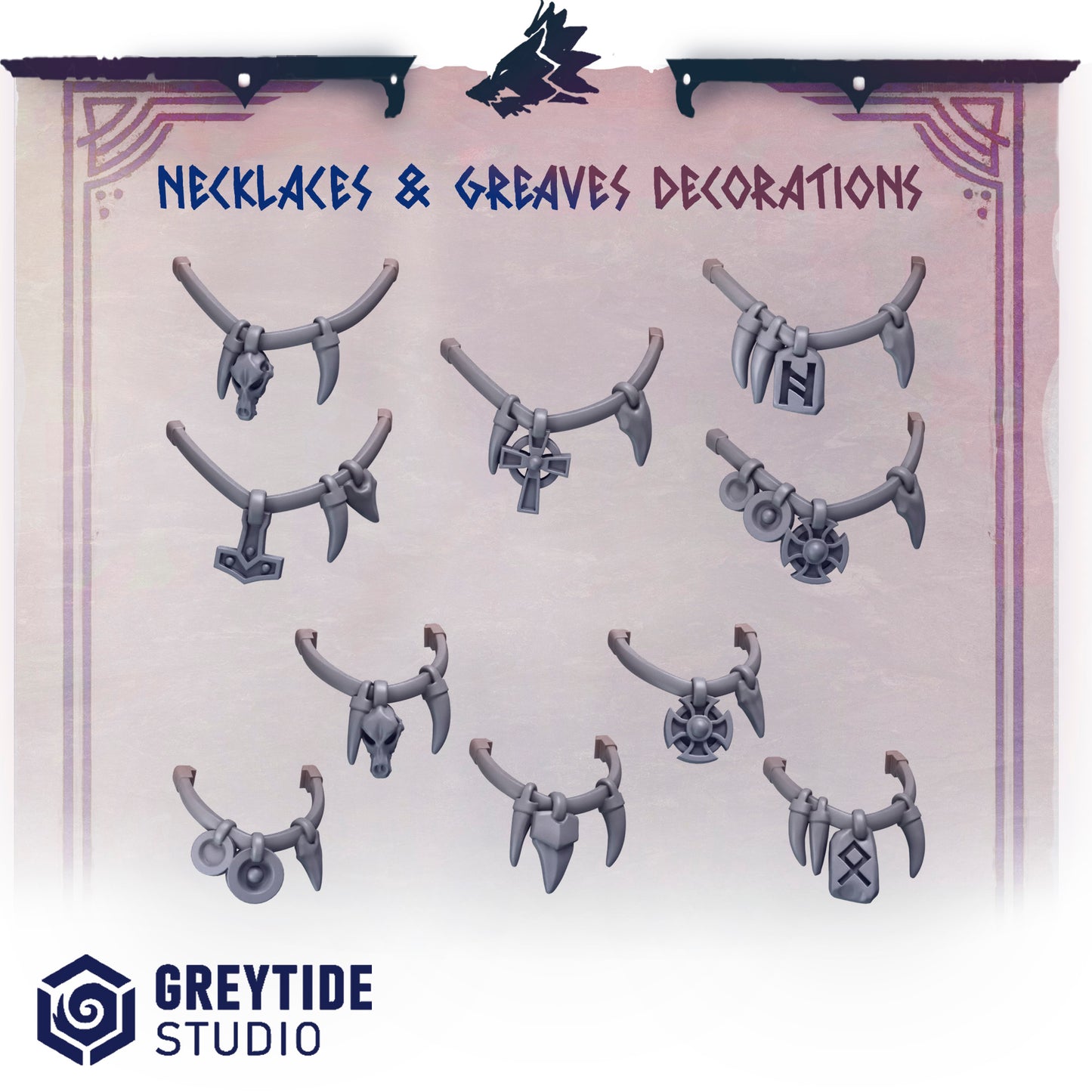 Primal Hound Campaign Necklaces and greaves decorations PH