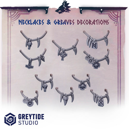 Primal Hound Campaign Necklaces and greaves decorations PH