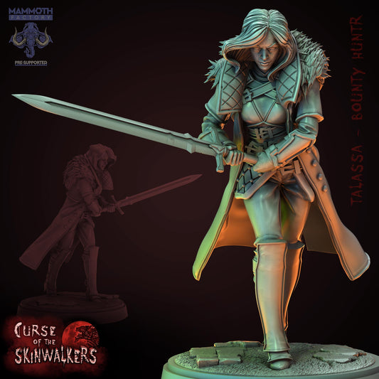 Talassa Kirov (Human Fighter)/25mm Base/ Mammoth Factory