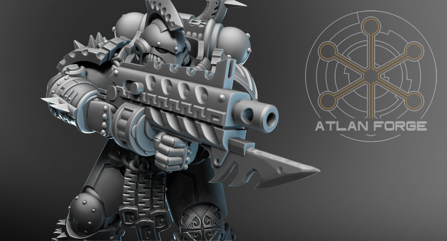 Wai Toa - Teina Kore (Void Brothers) (5-Unit Set) by Atlan Forge 32mm Base