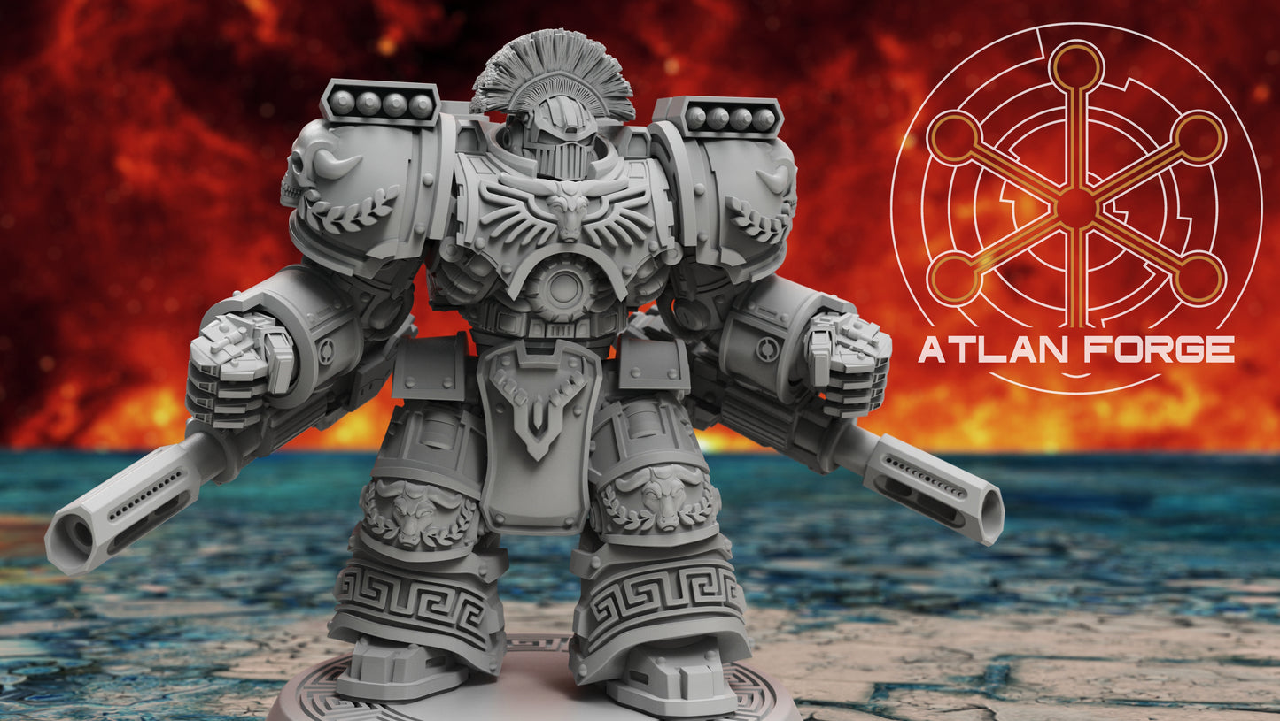 Unpainted 3D Printed Minoan-Style Warhulks – Resin Tabletop Miniatures, Set of 3