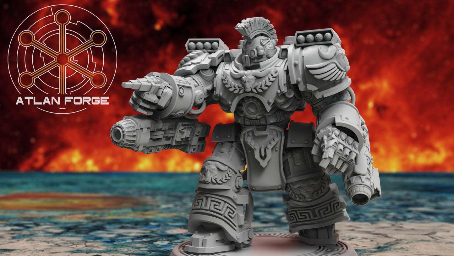 Unpainted 3D Printed Minoan-Style Warhulks – Resin Tabletop Miniatures, Set of 3