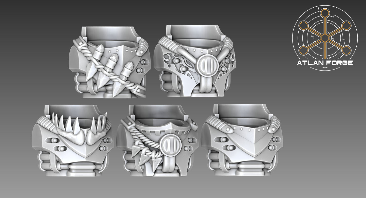 Wai Toa - Teina Kore (Void Brothers) (5-Unit Set) by Atlan Forge 32mm Base