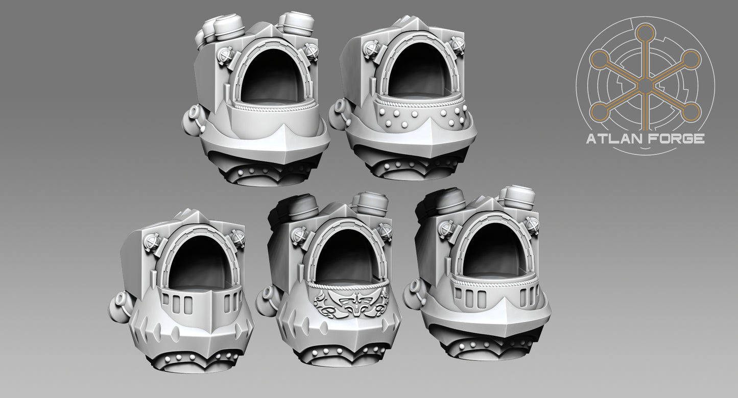 Wai Toa - Roroa (Giants) (5-Unit Set) by Atlan Forge 40mm Base