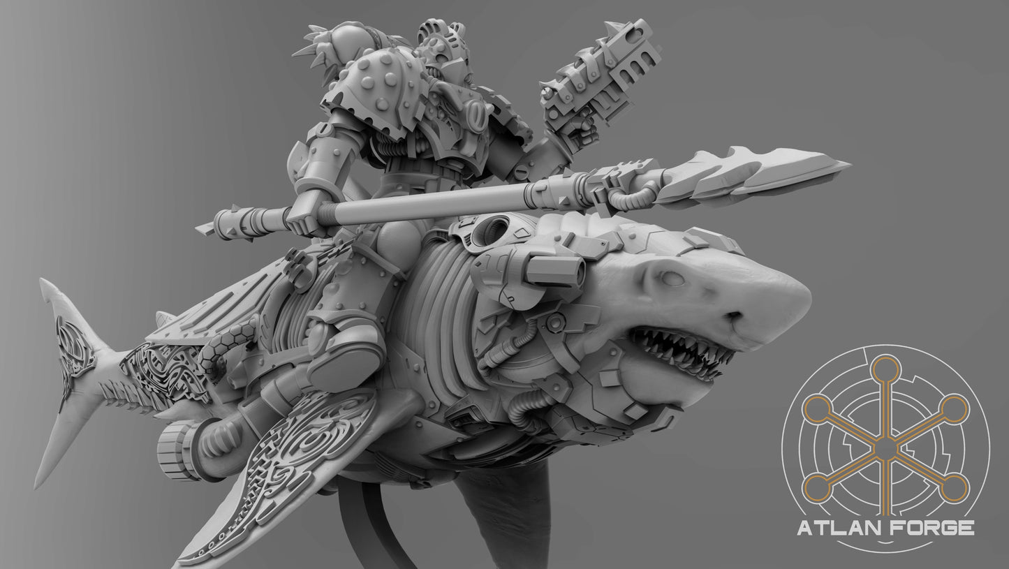Wai Toa - Shark Riders with 90mm Base