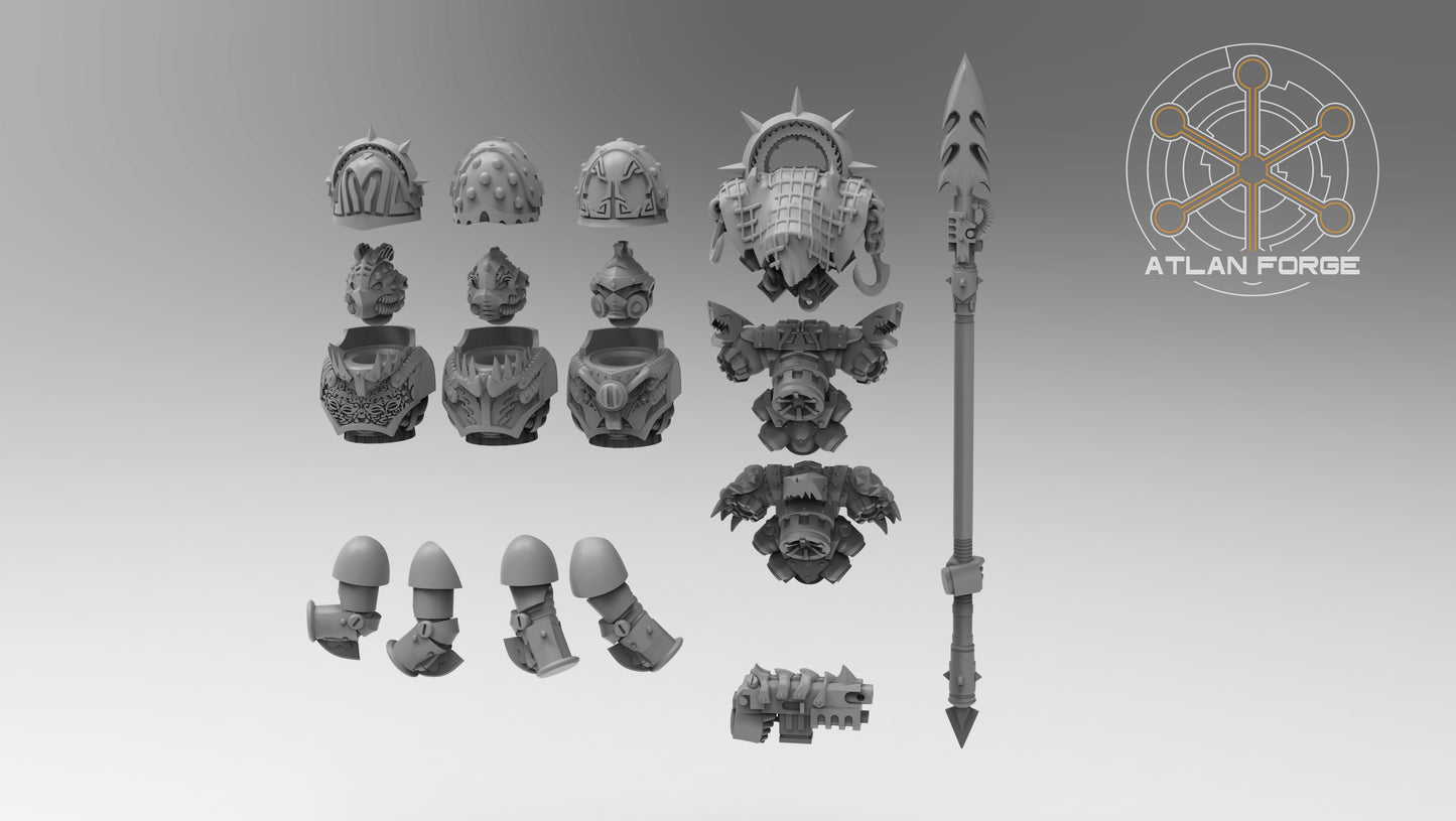 Wai Toa - Shark Riders with 90mm Base