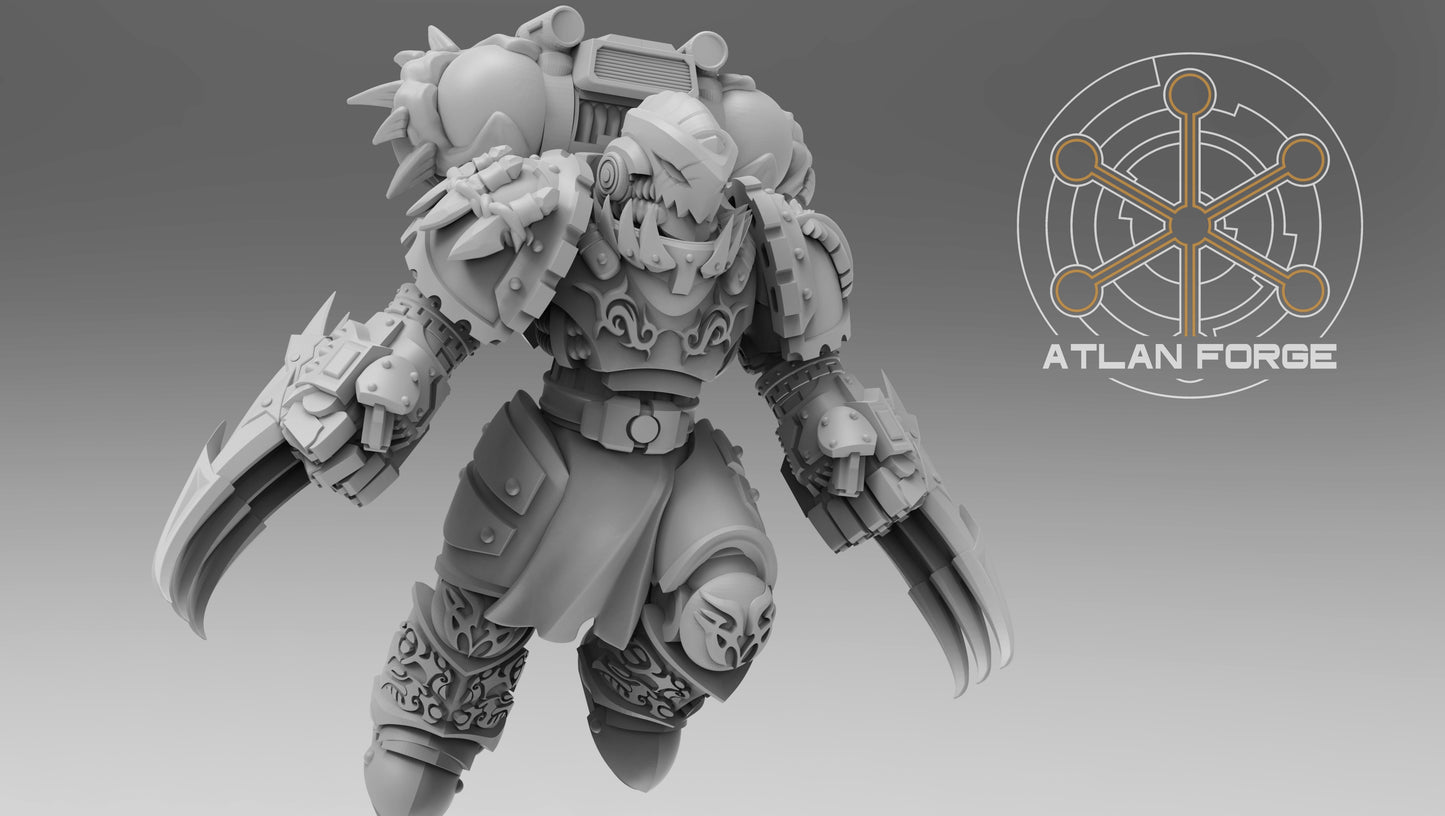 Wai Toa - Kaiwhakangau (Hunters) (5-Unit Set) by Atlan Forge 32mm Base