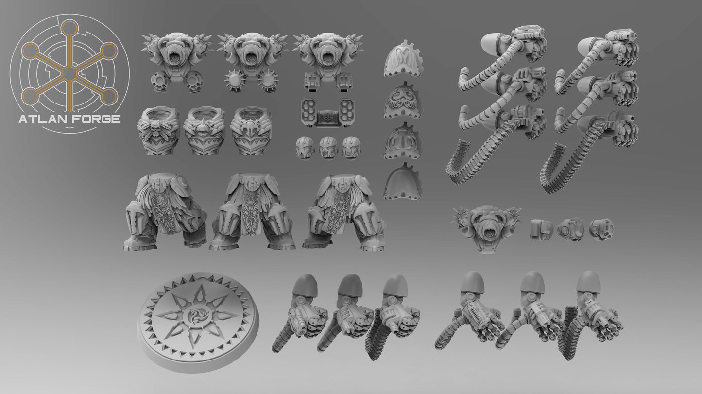Wai Toa - Hopukanga (Brutes) 3 army 40mm Base