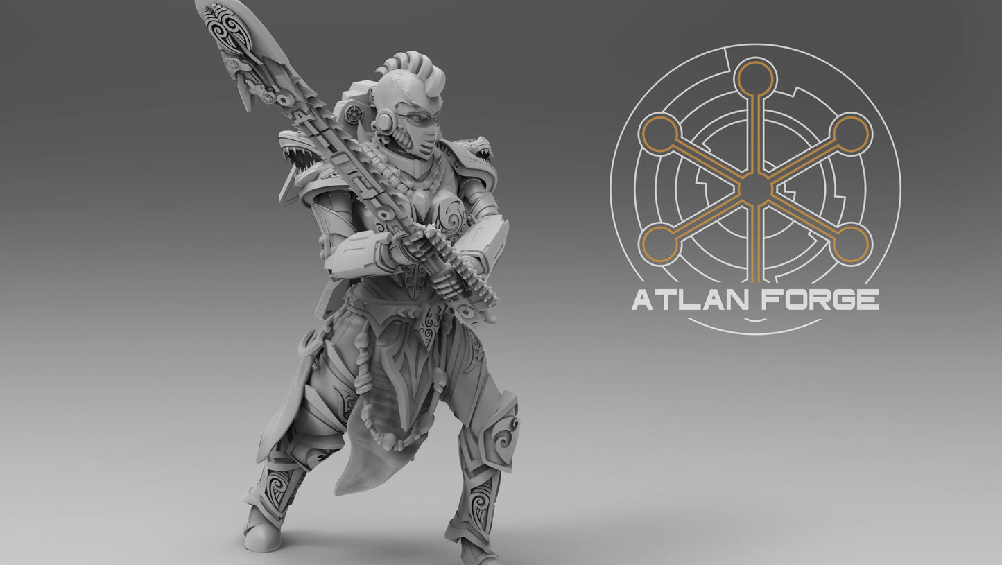 Ngaru Toa Wahine (Wave Warioresses) (5-Unit Set) by Atlan Forge 32mm Base