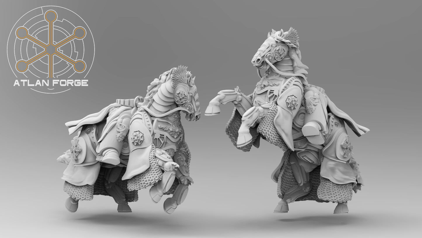 Knights Templar Lancers - Fantasy Edition (5-Unit Set) by Atlan Forge