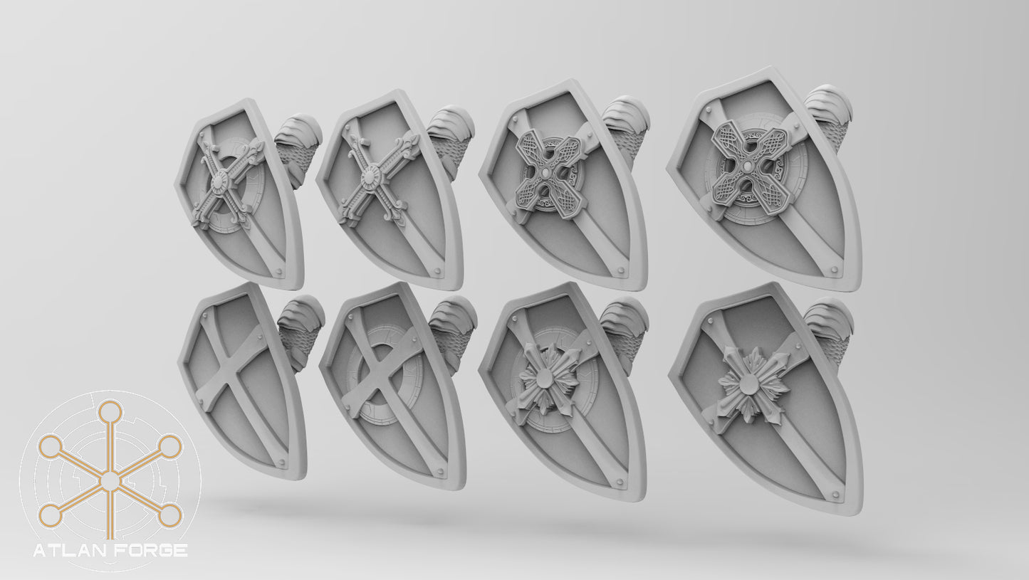 Knights Templar Lancers - Fantasy Edition (5-Unit Set) by Atlan Forge