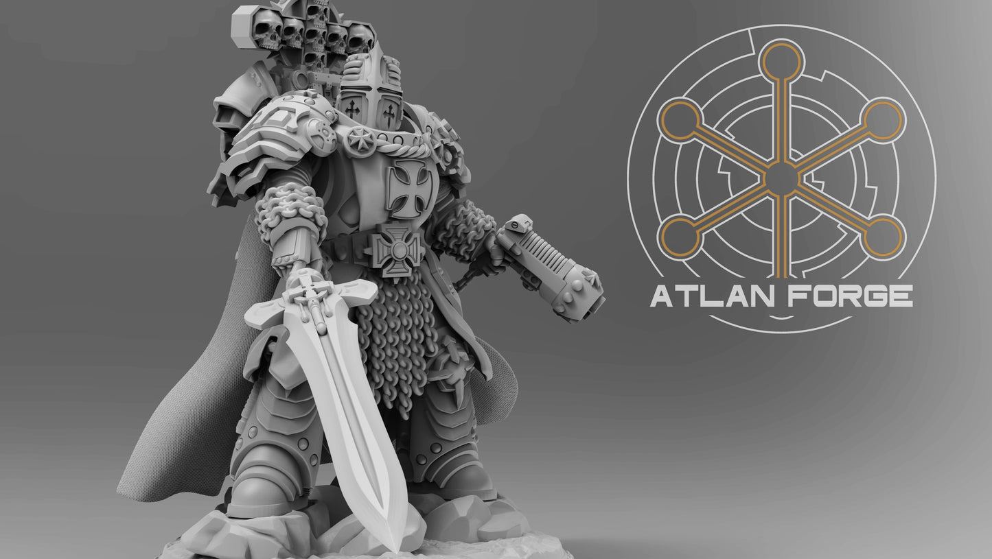 Templar Commander by Atlan Forge 40mm Base