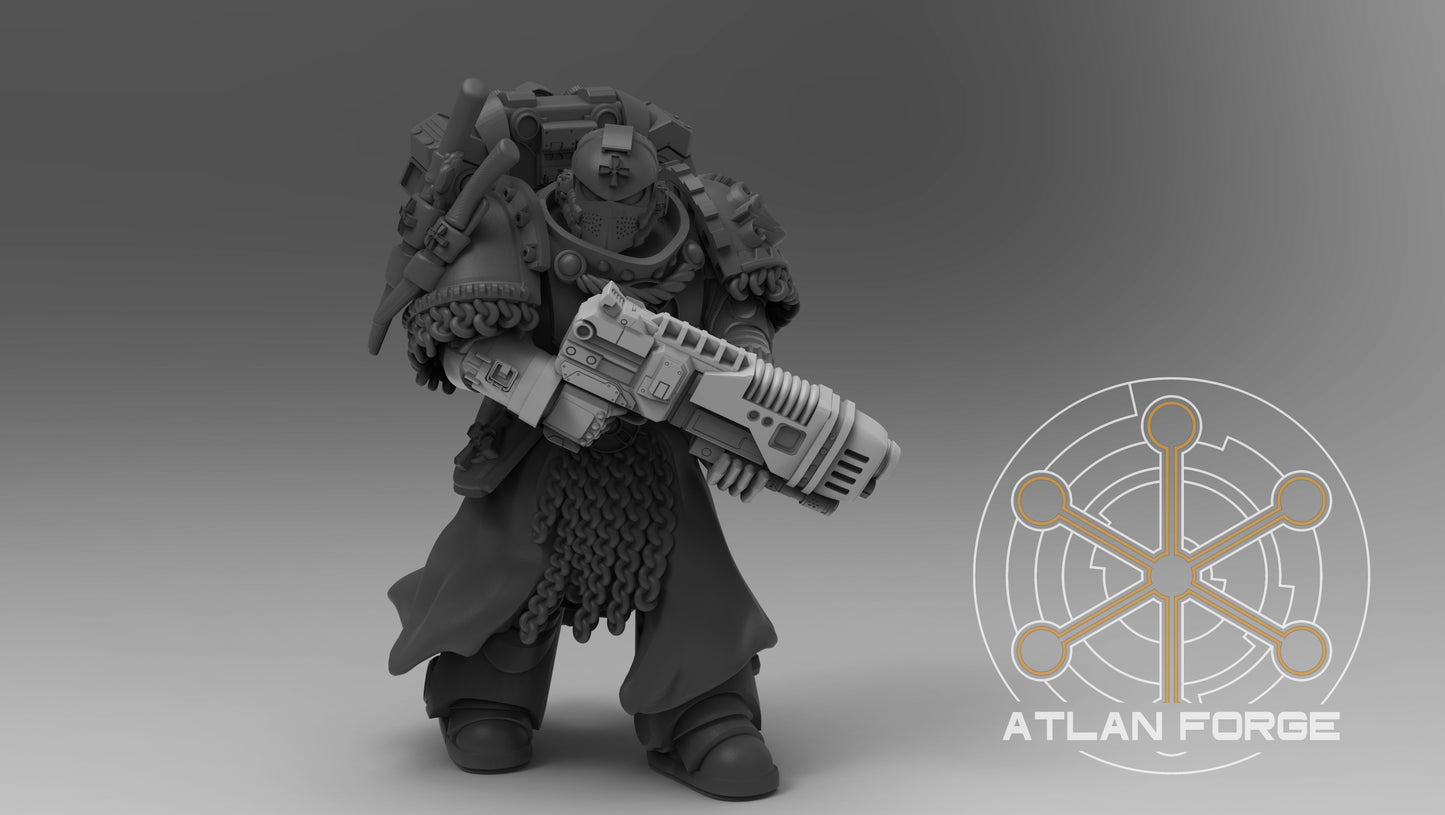 Knights Templar Sergeants (5-Unit Set) by Atlan Forge