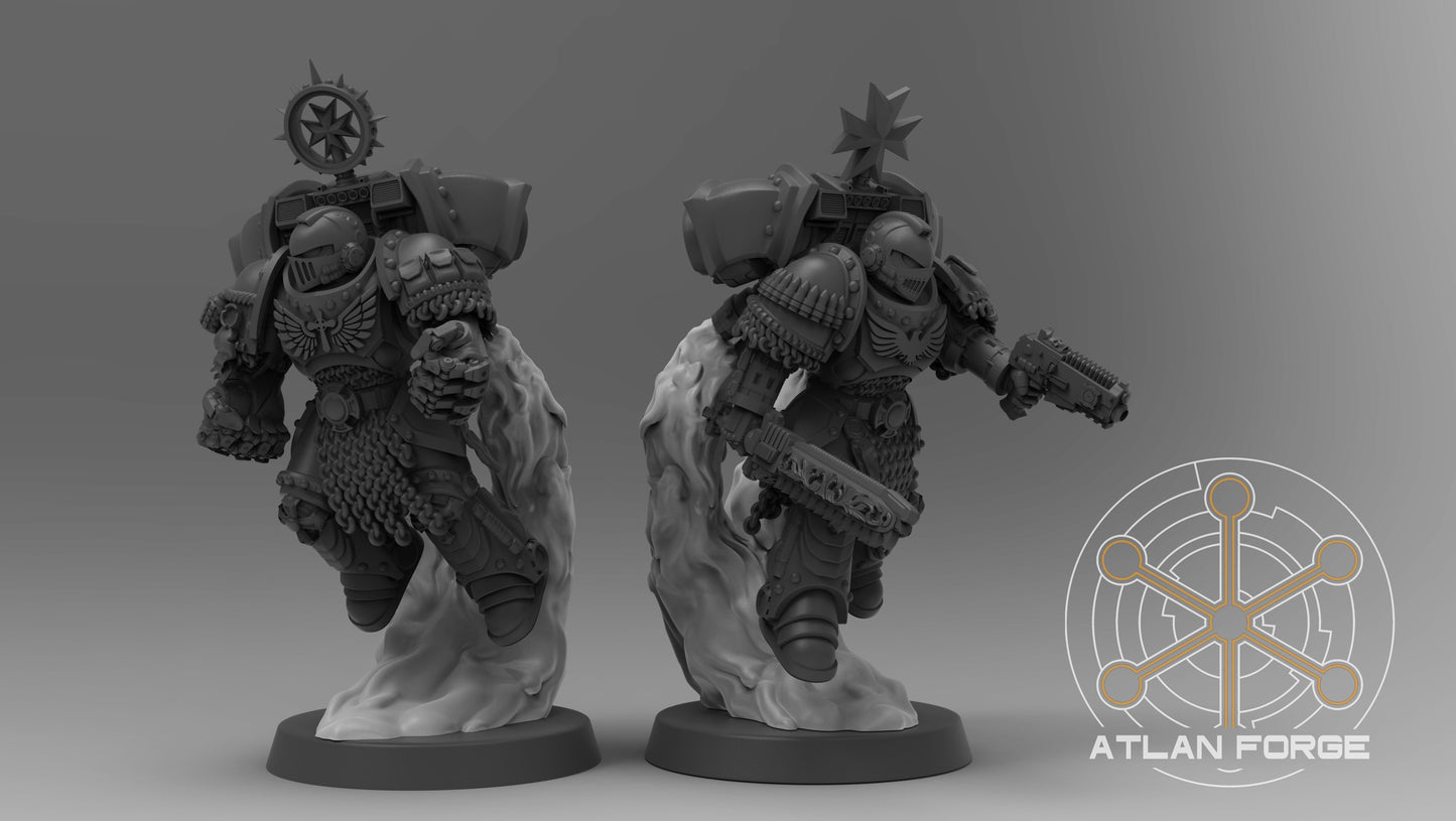 Templar Warhawks (5-Unit Set) by Atlan Forge 32mm Base