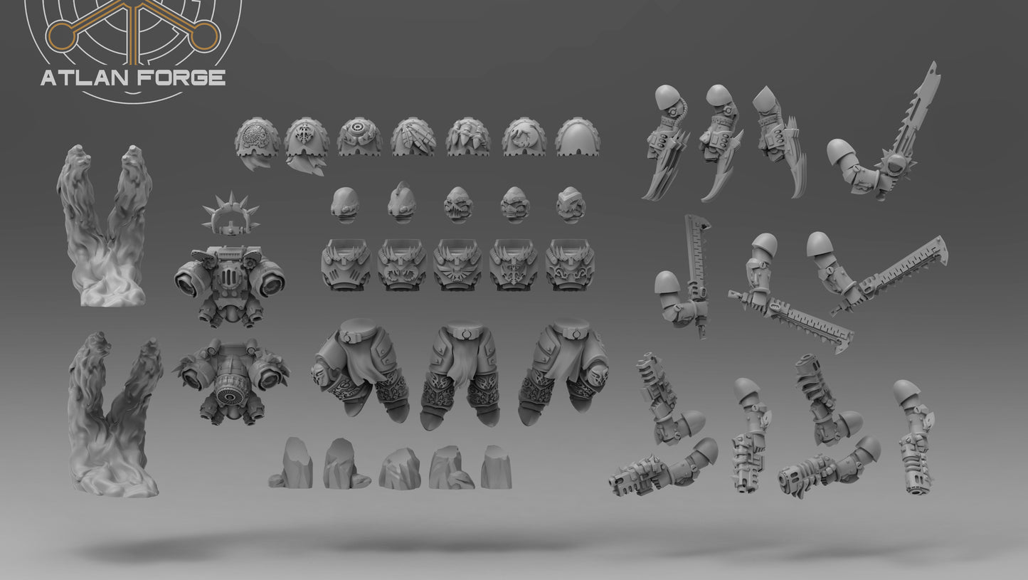 Wai Toa - Kaiwhakangau (Hunters) (5-Unit Set) by Atlan Forge 32mm Base