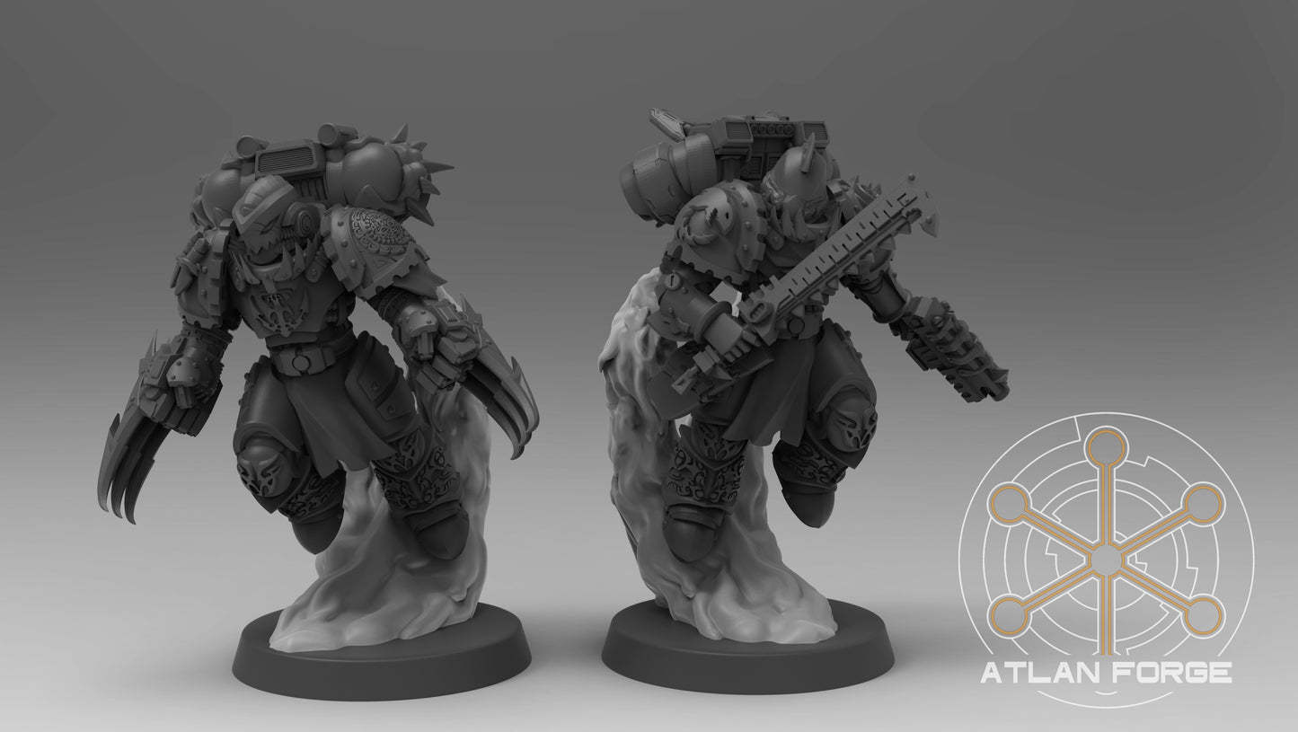 Wai Toa - Kaiwhakangau (Hunters) (5-Unit Set) by Atlan Forge 32mm Base