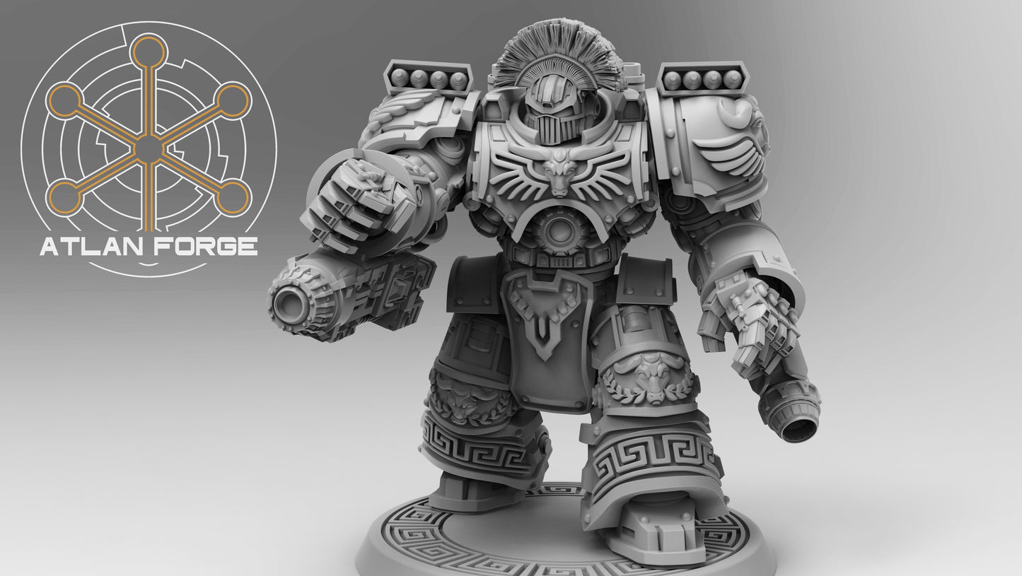 Unpainted 3D Printed Minoan-Style Warhulks – Resin Tabletop Miniatures, Set of 3