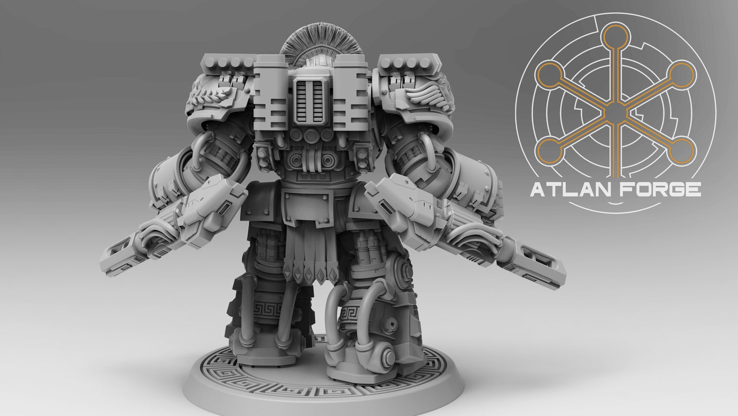 Unpainted 3D Printed Minoan-Style Warhulks – Resin Tabletop Miniatures, Set of 3