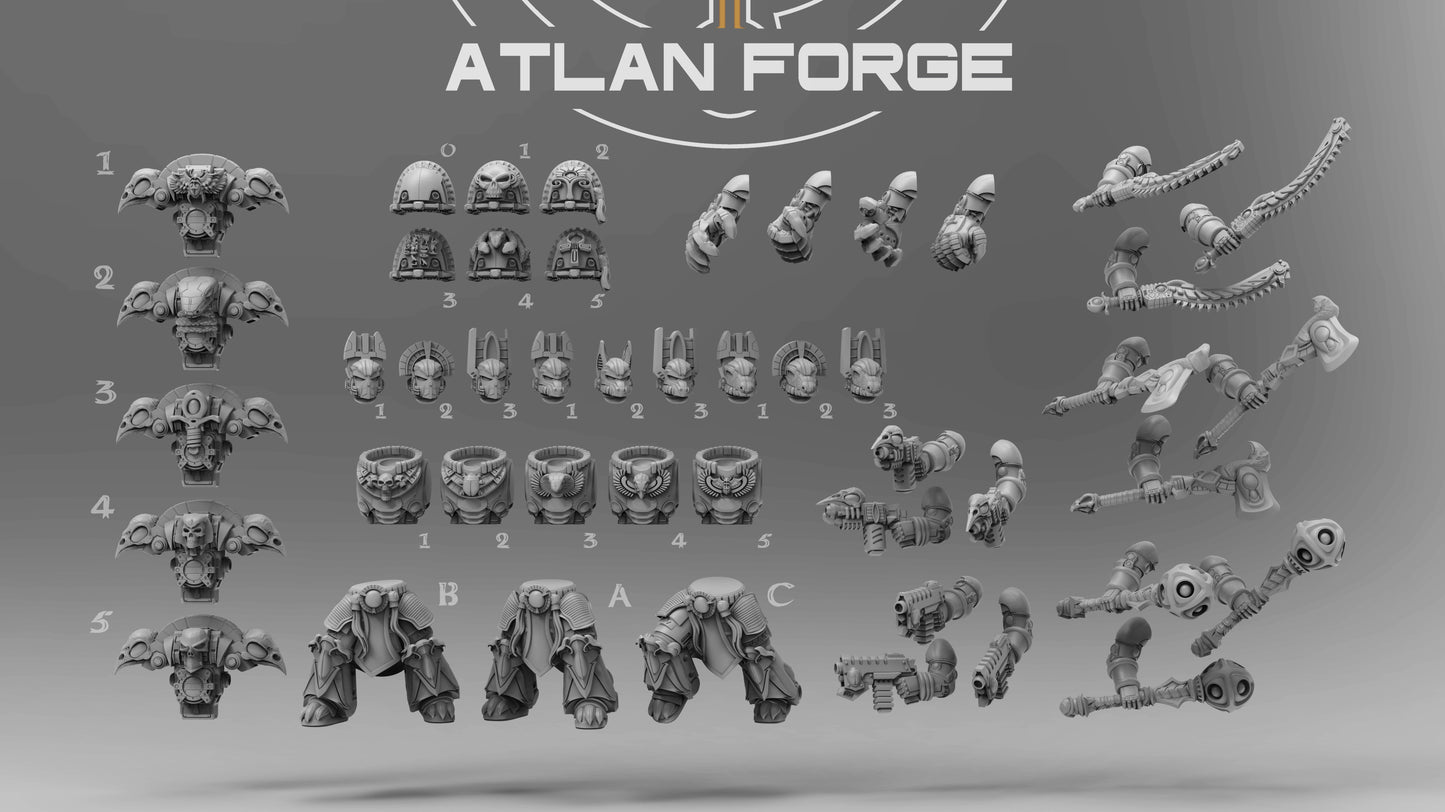 Aegyptian Melee Amenti (5-Unit Set) by Atlan Forge