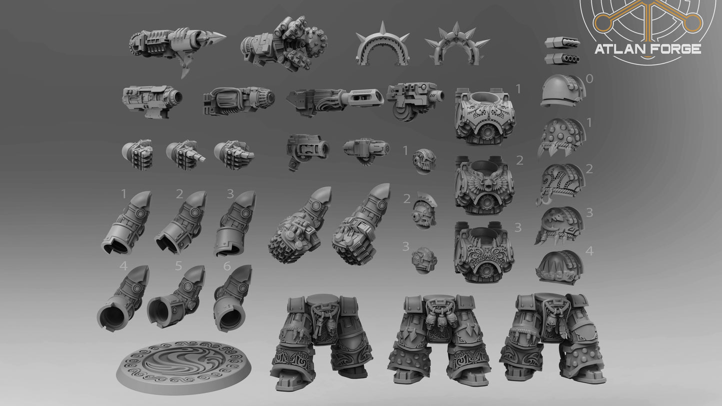 3 unit Wai Toa Warhulks by Atlan Forge