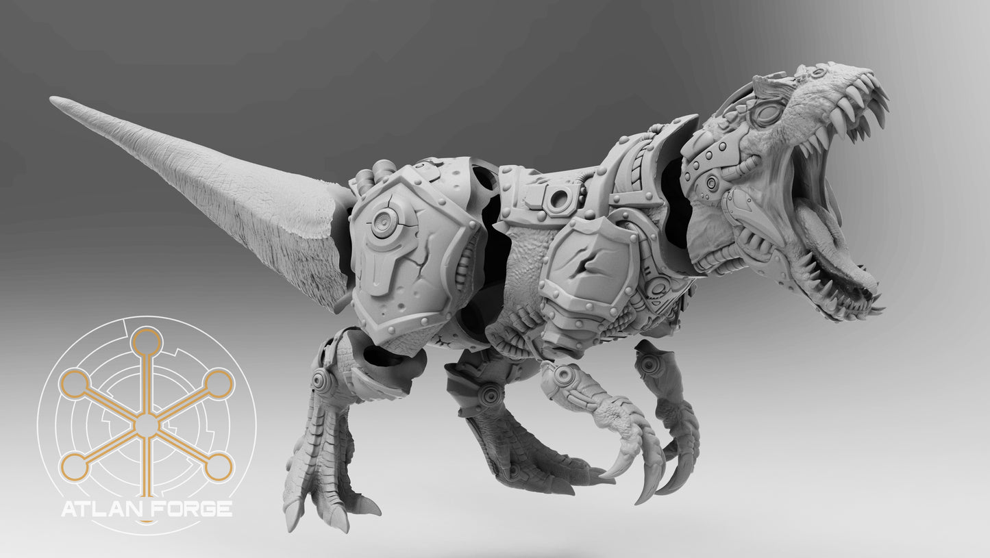 Cybernetic Allosaur 170mm Oval base