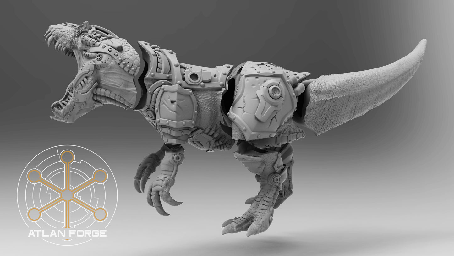 Cybernetic Allosaur 170mm Oval base