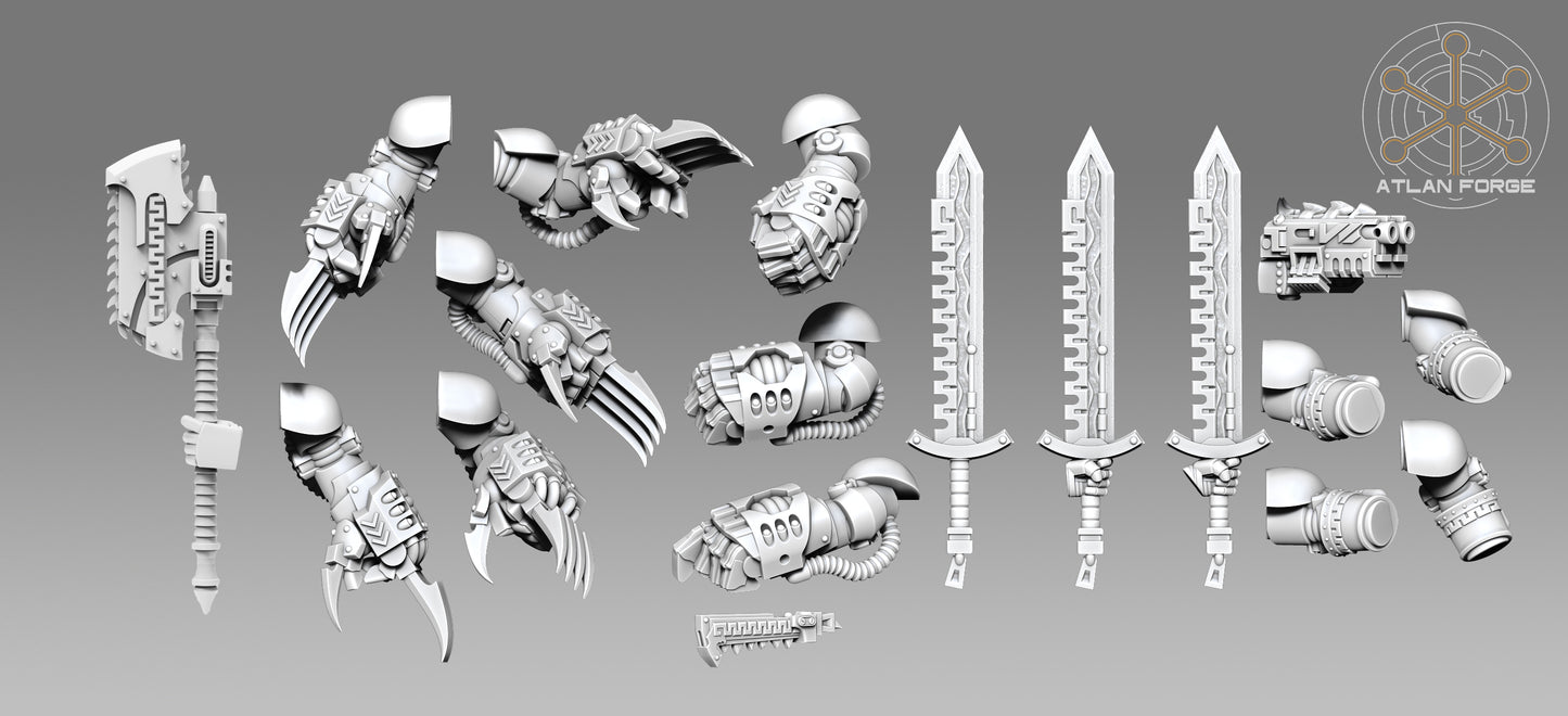 Wai Toa - Roroa (Giants) (5-Unit Set) by Atlan Forge 40mm Base